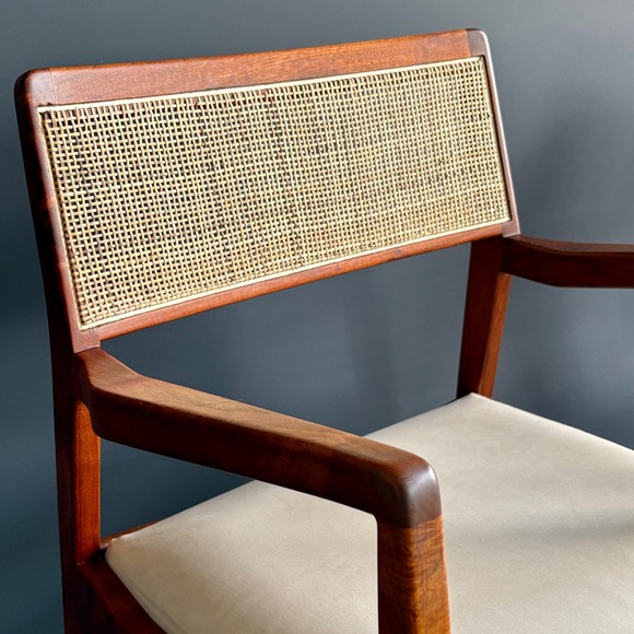 PAIR Jens Risom C140 Lounge Chairs | Original Mid Century Walnut MCM Playboy - Picture 13 of 16